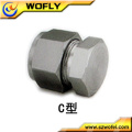 stainless steel pipe post end cap